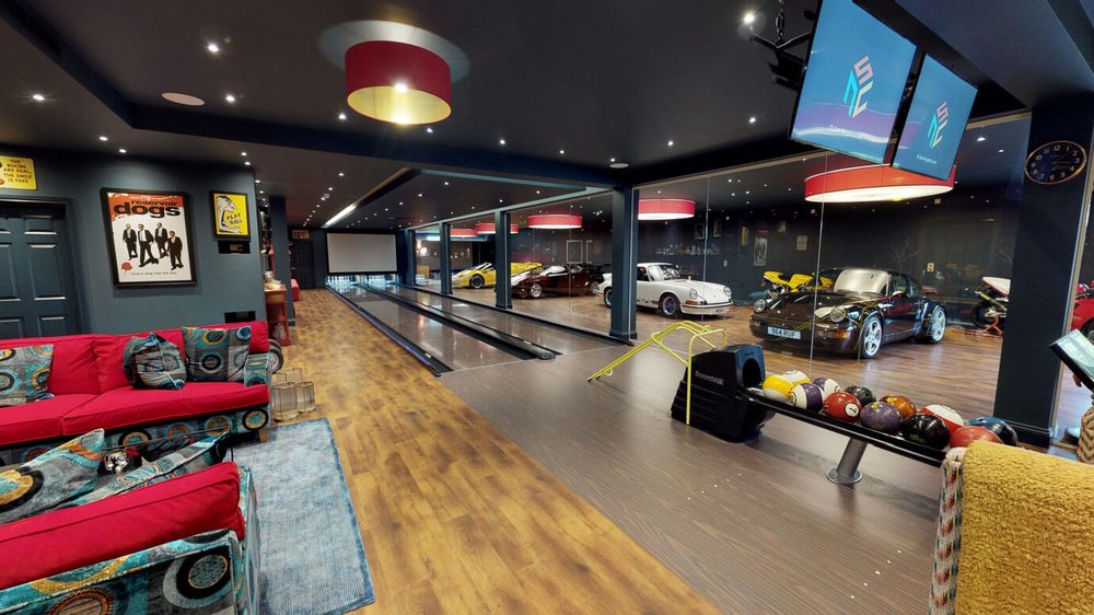 Residential bowling lounge