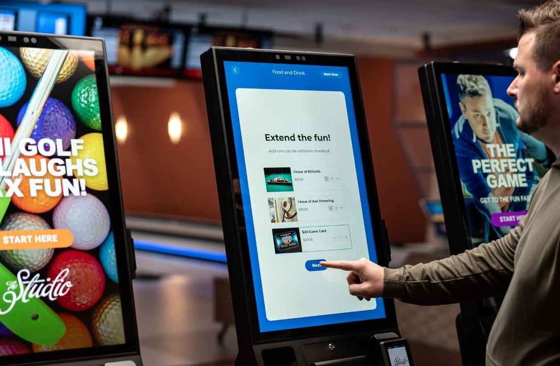 Automated upsell on a self-order kiosk